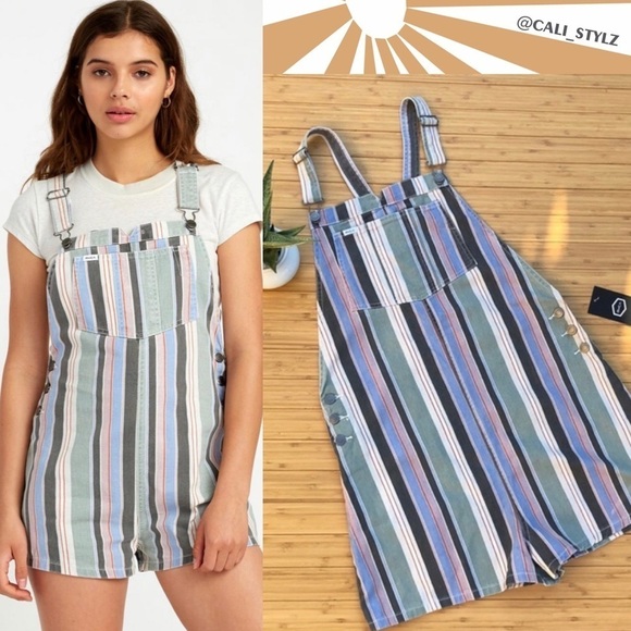 🔸RVCA TOWNHOUSE ROMPER - Picture 1 of 10